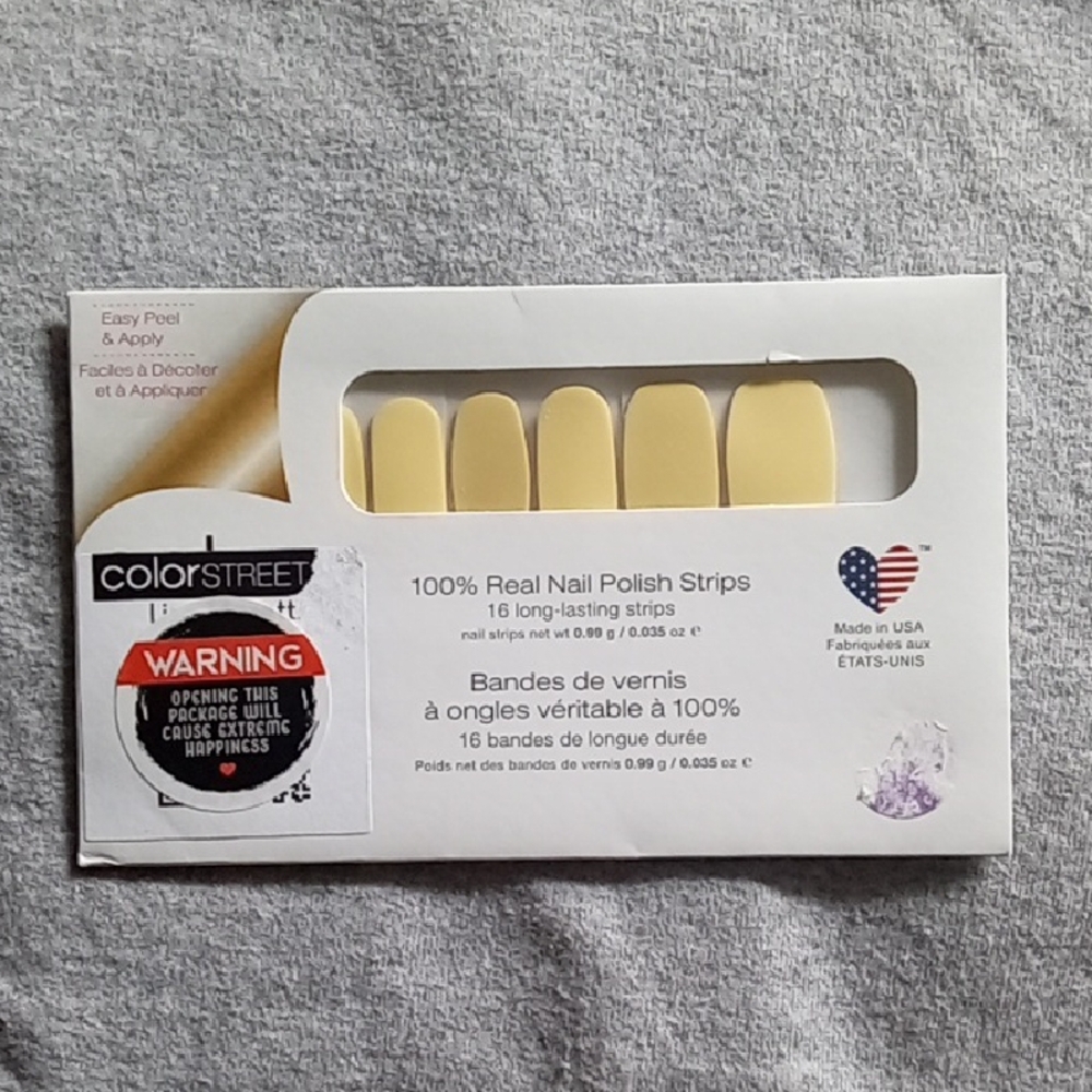 Color Street "Belgian Buttercup" Nail Polish Strips